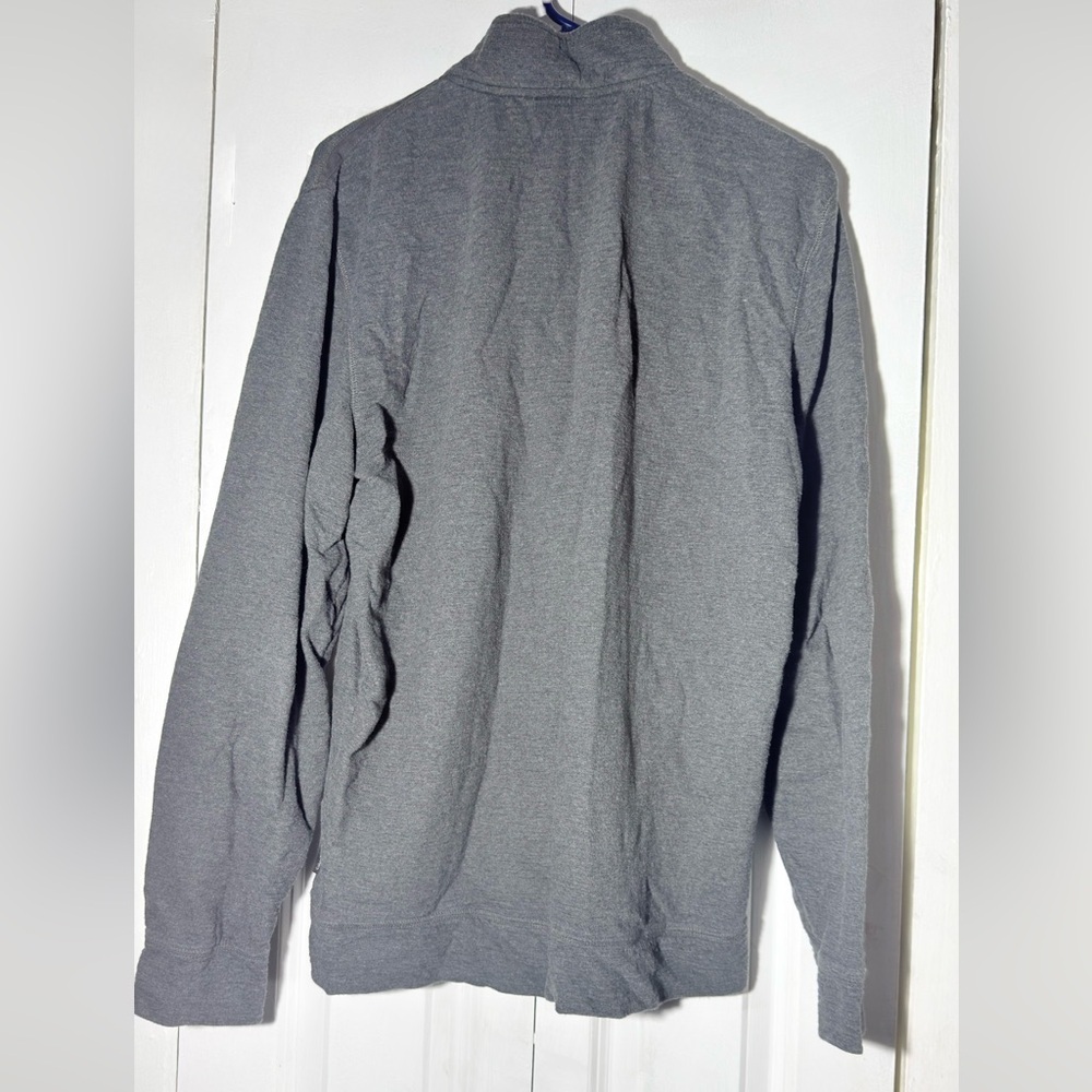 Calvin Klein Men’s Quarter-Zip Pullover Sweater Gray 100% Cotton Size LG - Picture 5 of 15